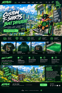Custom printed apparel
